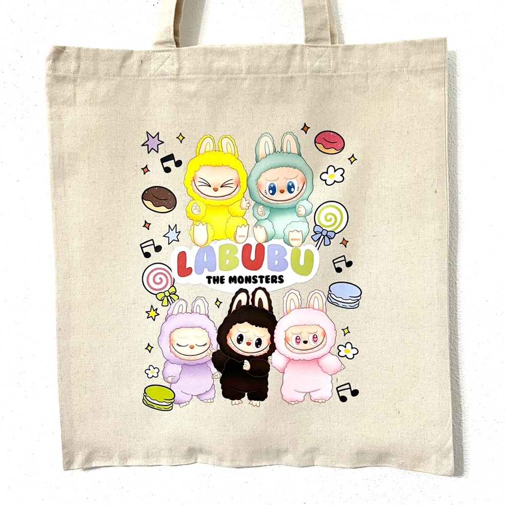 Labubu The Monsters Canvas Tote Bag